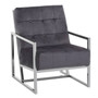 Hana Grey Velvet Chair