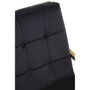 Hana Black Velvet Chair with Gold Frame