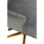 Anita Grey Velvet Office Chair