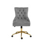 Anita Grey Velvet Office Chair
