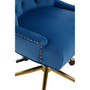 Anita Blue Velvet Office Chair