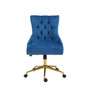 Anita Blue Velvet Office Chair