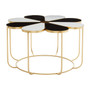 Jodie Black and White Top Petal Shape Table