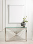 Amella Console Table With Silver Finish Frame