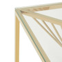Amella End Table with Gold Finish Frame