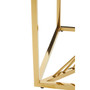 Amella End Table with Gold Finish Frame