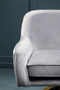 Avery Grey Velvet Swivel Chair