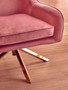 Avery Pink Velvet Chair