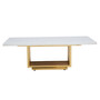 Moda Ivory White Marble Coffee Table