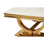 Moda Ivory White Marble Coffee Table