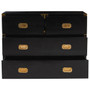 Sarter Four Drawer Black Mango Wood Chest