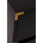Sarter Four Drawer Black Mango Wood Chest