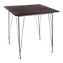 District Grey Metal and Elm Wood Table