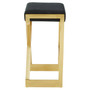 Azalea Black and Gold Finish Bar Stool