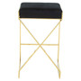 Azalea Black and Gold Finish Bar Stool