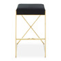Azalea Black and Gold Finish Bar Stool