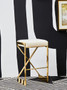 Azalea Ivory And Gold Finish Bar Stool