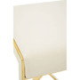 Azalea Ivory and Gold Finish Bar Stool