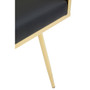 Azalea Black Leather Effect Dining Chair