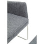 Azalea Grey Fabric Chair and Footstool