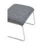 Azalea Grey Fabric Chair and Footstool