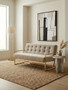 Azalea Two Seat Mink Velvet Sofa