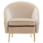Yasmeen Mink Velvet Armchair