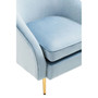 Yasmeen Aqua Blue Velvet Armchair