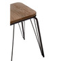 District Black Metal / Elm Small Wood Stool