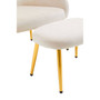 Yasmeen Dark Beige Chair and Footstool