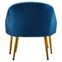 Yasmeen Midnight Blue Chair and Footstool