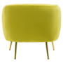 Yasmeen Olive Velvet Armchair