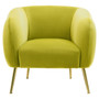 Yasmeen Olive Velvet Armchair