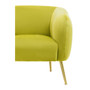 Yasmeen Olive Velvet Armchair