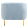 Yasmeen Blue Velvet Armchair