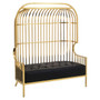 Eliza Gold Dome Cage Two Seat Sofa