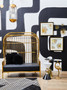 Eliza Gold Dome Cage Two Seat Sofa