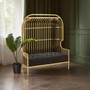 Eliza Gold Dome Cage Two Seat Sofa