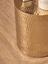 Templar Set of 2 Gold Finish Side Tables and Stools