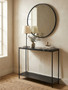 Templar Black Marble Console Table