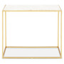 Templar Gold Finish Console Table