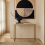 Templar Gold Finish Console Table