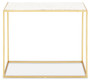 Templar Gold Finish Console Table
