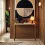 Templar Gold Finish Console Table
