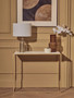 Templar Gold Finish Console Table