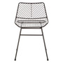 District Small Black Metal Wire Chair