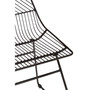 District Small Black Metal Wire Chair
