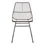 District Small Black Metal Wire Chair