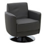 Wester Grey Leather Effect Chair
