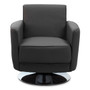 Wester Grey Leather Effect Chair